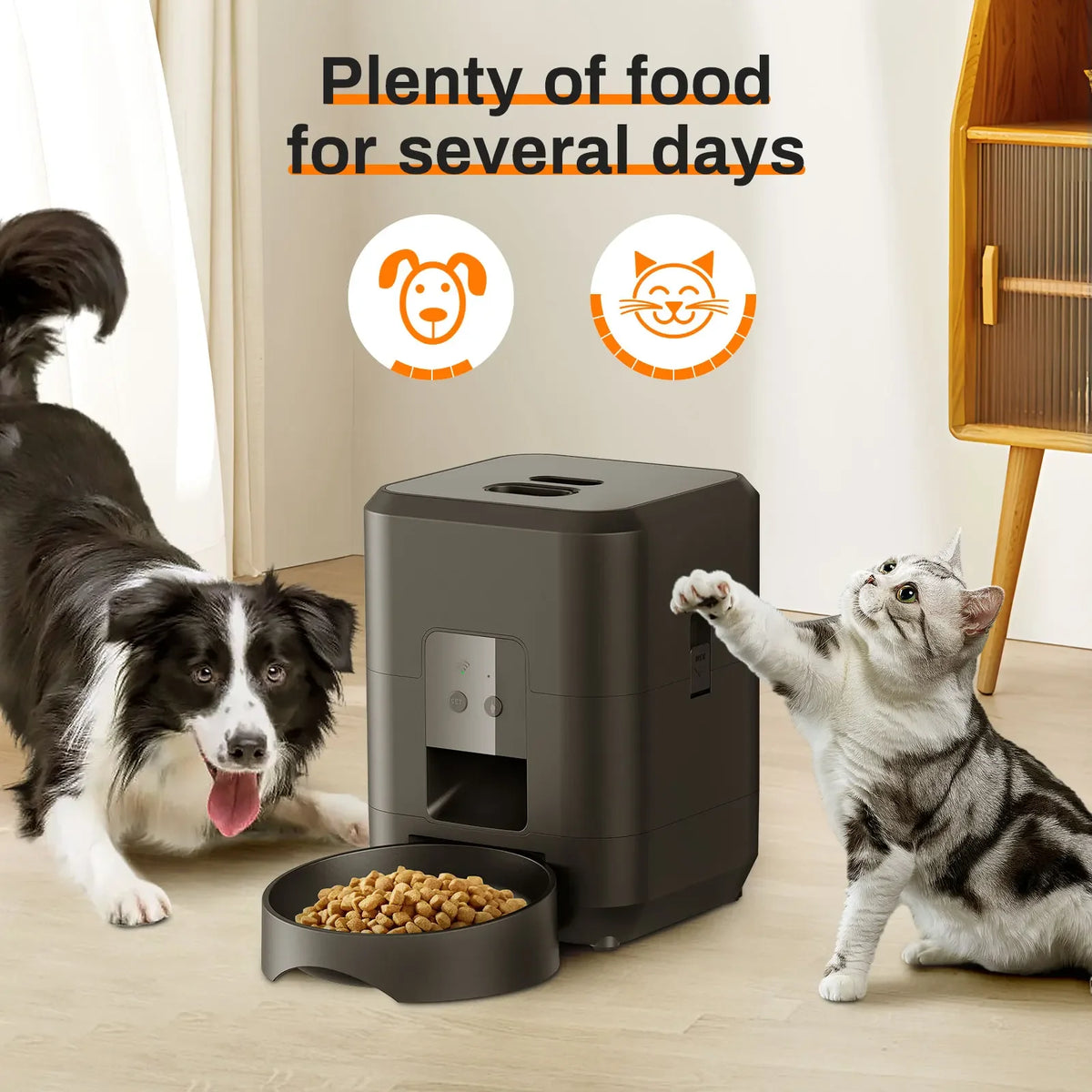 Smart Automatic Pet Feeder – Timed Slow Feed Dispenser