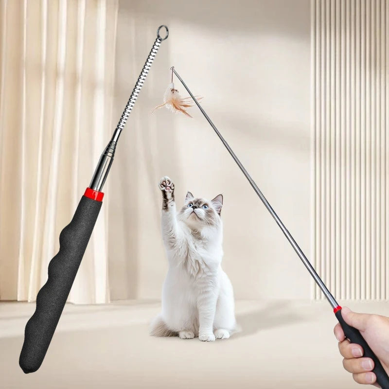 Retractable Teaser Wand Cat Toy - main product photo