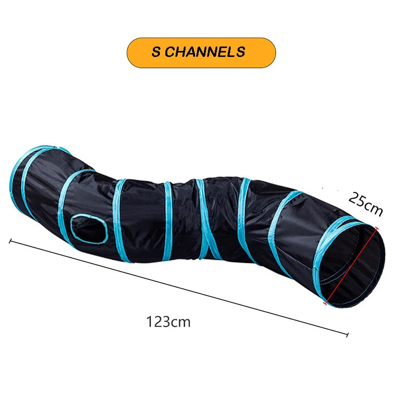 Foldable Cat Play Tunnel - product detail view