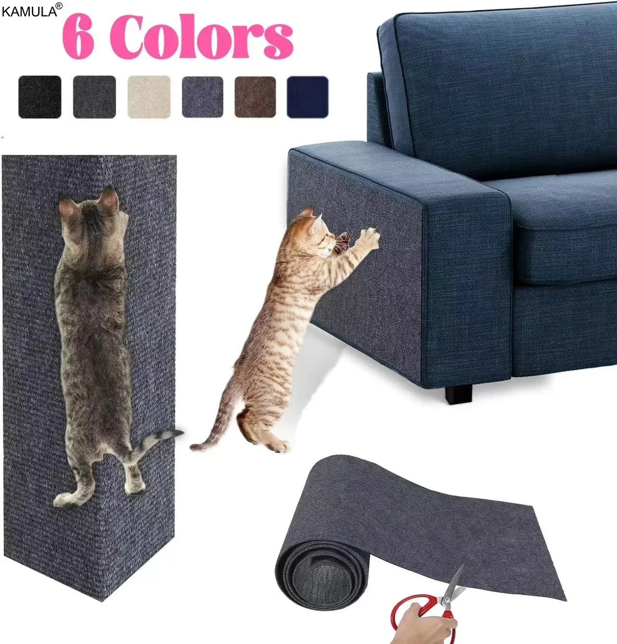 Self-Adhesive Cat Scratching Mat - product detail view