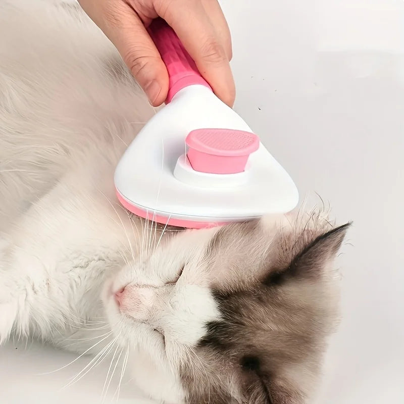 Self-Cleaning Grooming Brush - product detail view