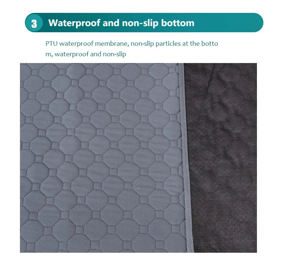 Reusable Washable Puppy Training Pad – Absorbent Pet Mat