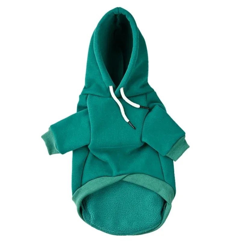 Fleece Dog Hoodie Outdoor Sweatshirt - product detail view