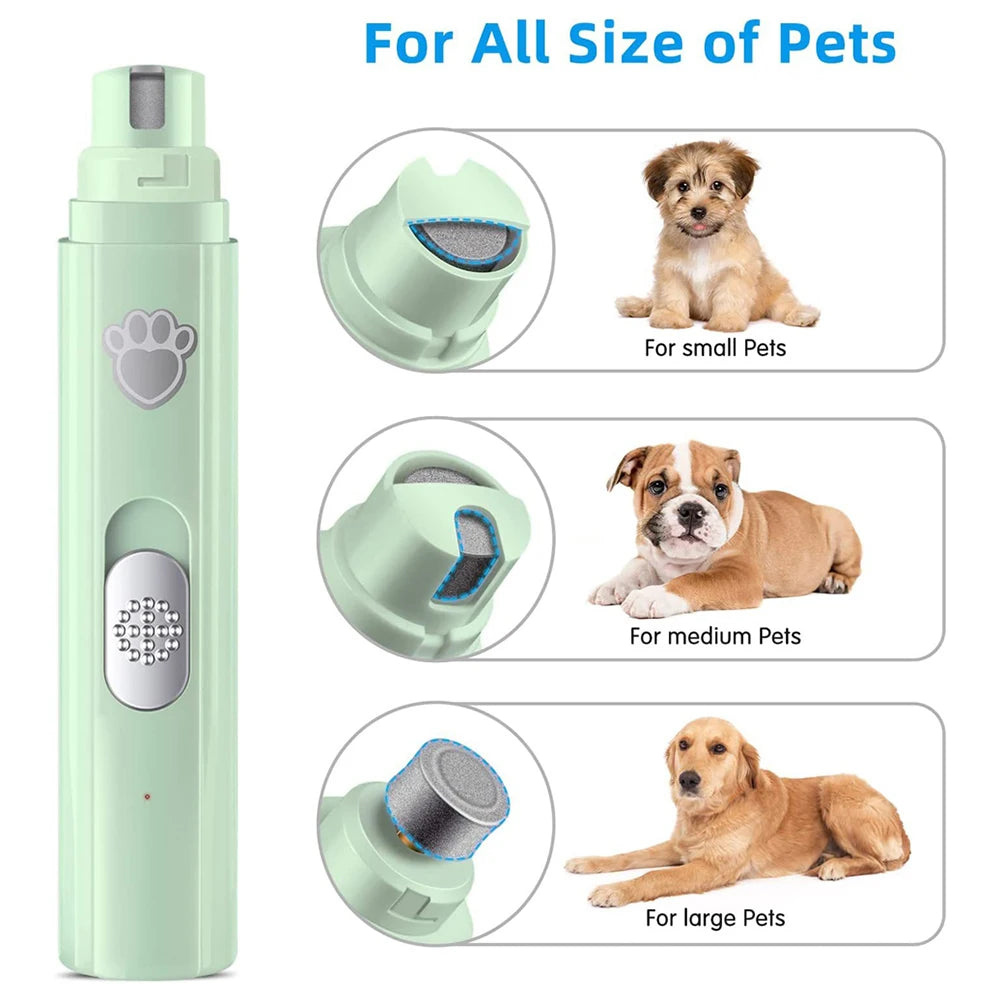 Electric Pet Nail Grinder with LED Light - product detail view