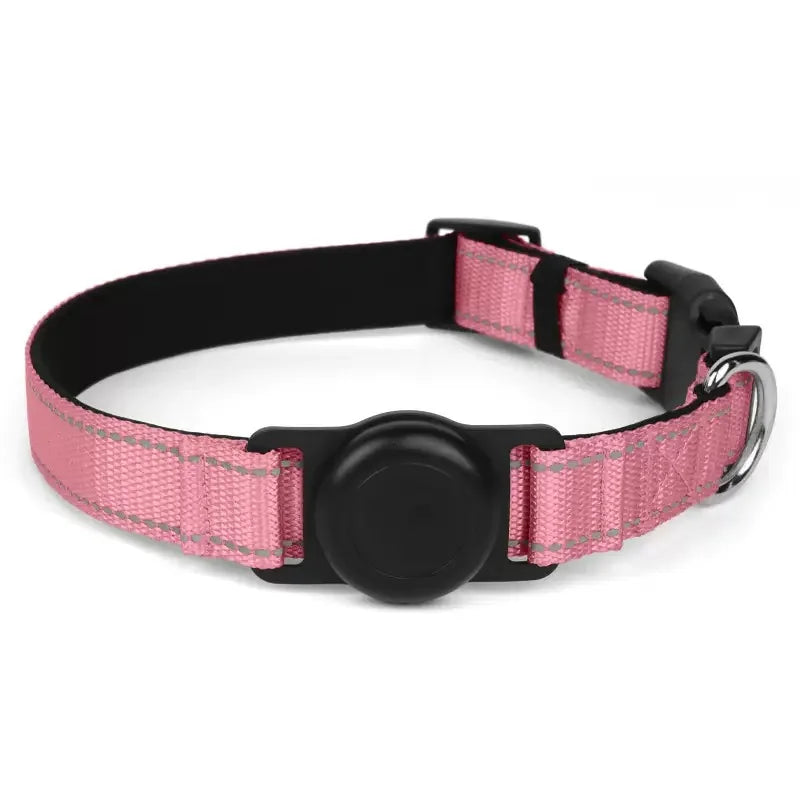 Reflective Adjustable Dog Collar – AirTag Compatible