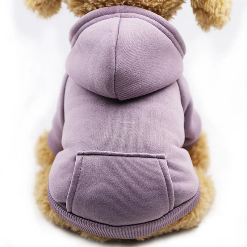 Cotton Hoodie & Overalls Set for Dogs - product detail view