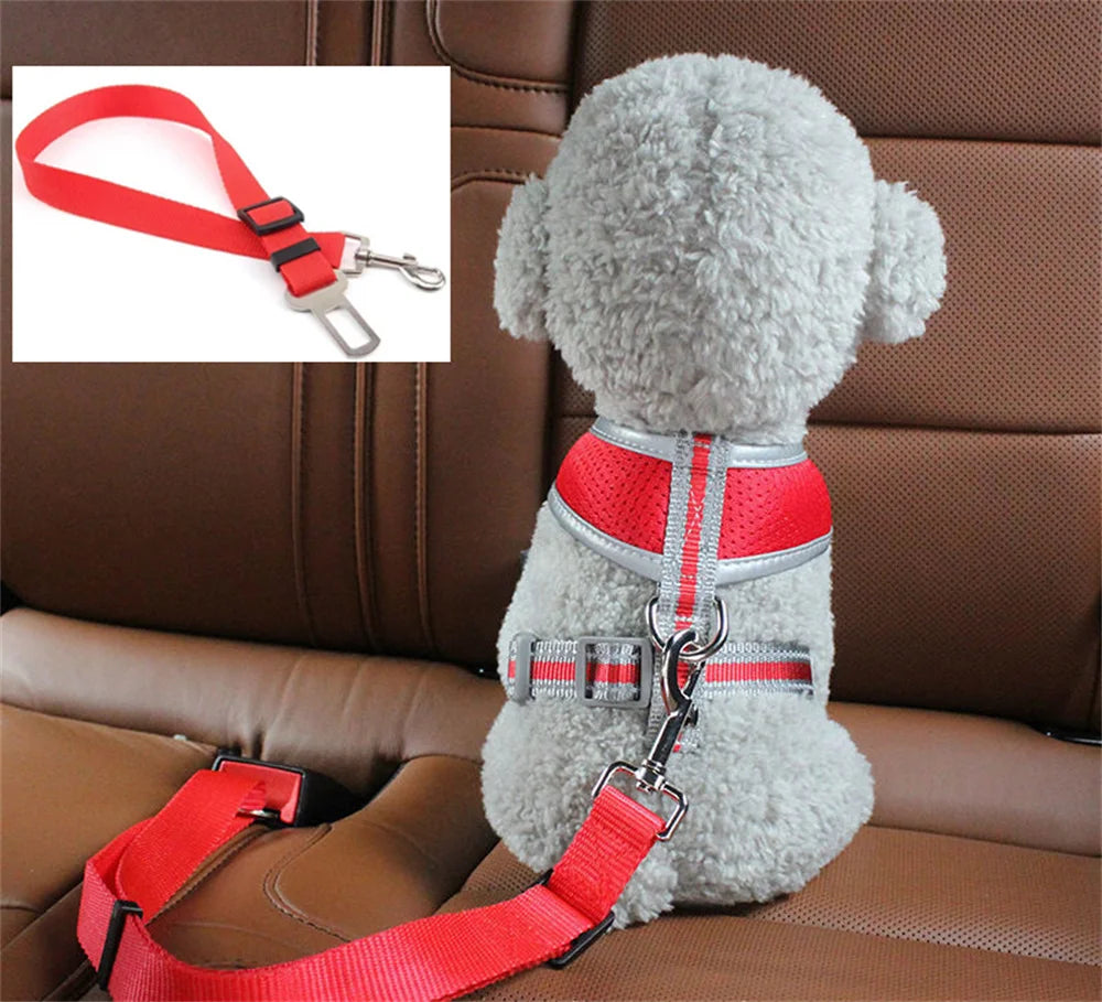 Adjustable Car Seat Belt for Pets - product detail view