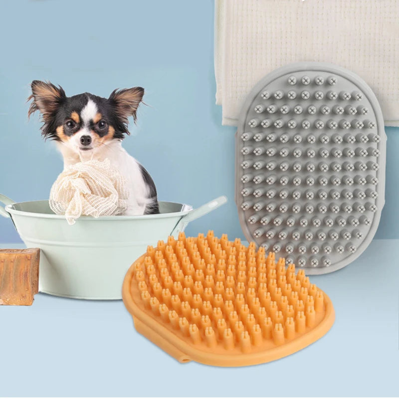Rubber Bristle Grooming Comb - product detail view