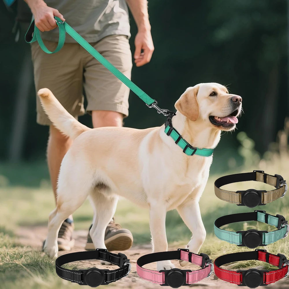 AirTag Compatible Dog Collar - product detail view