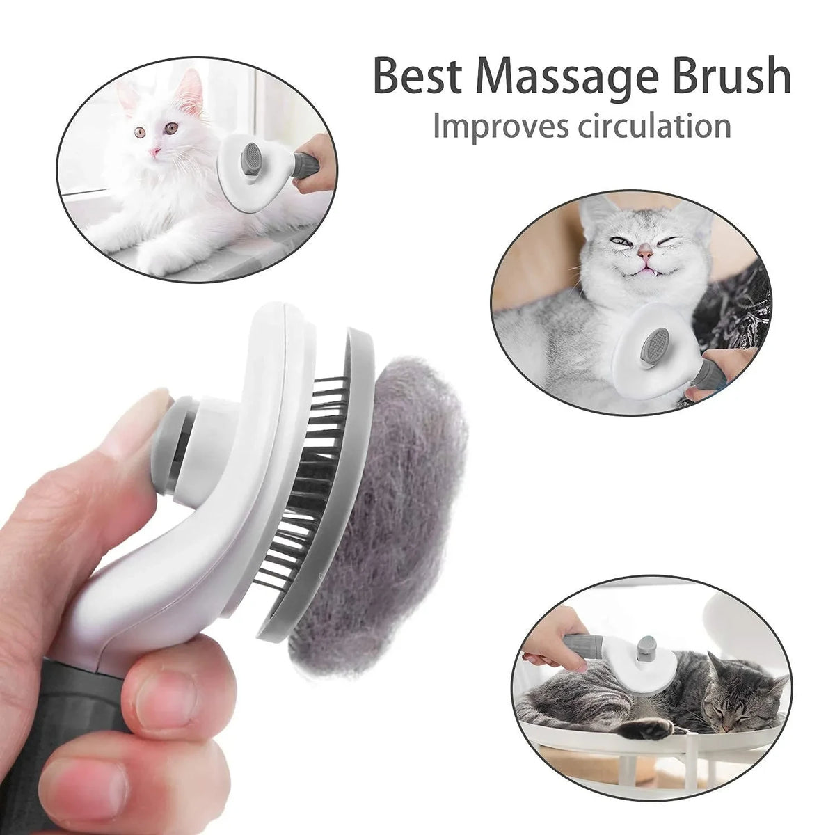 Self-Cleaning Deshedding Brush - product detail view