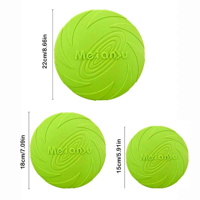 Silicone Flying Disc Dog Toy - product detail view
