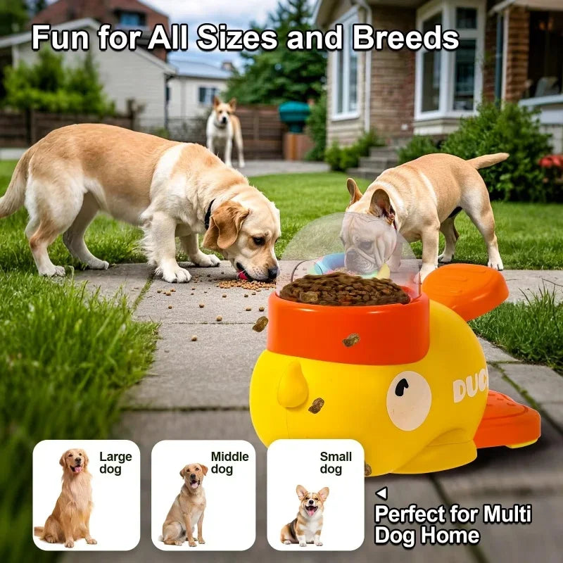 Duck Slow Feeder – Anti-Gulping Treat Dispenser for Dogs