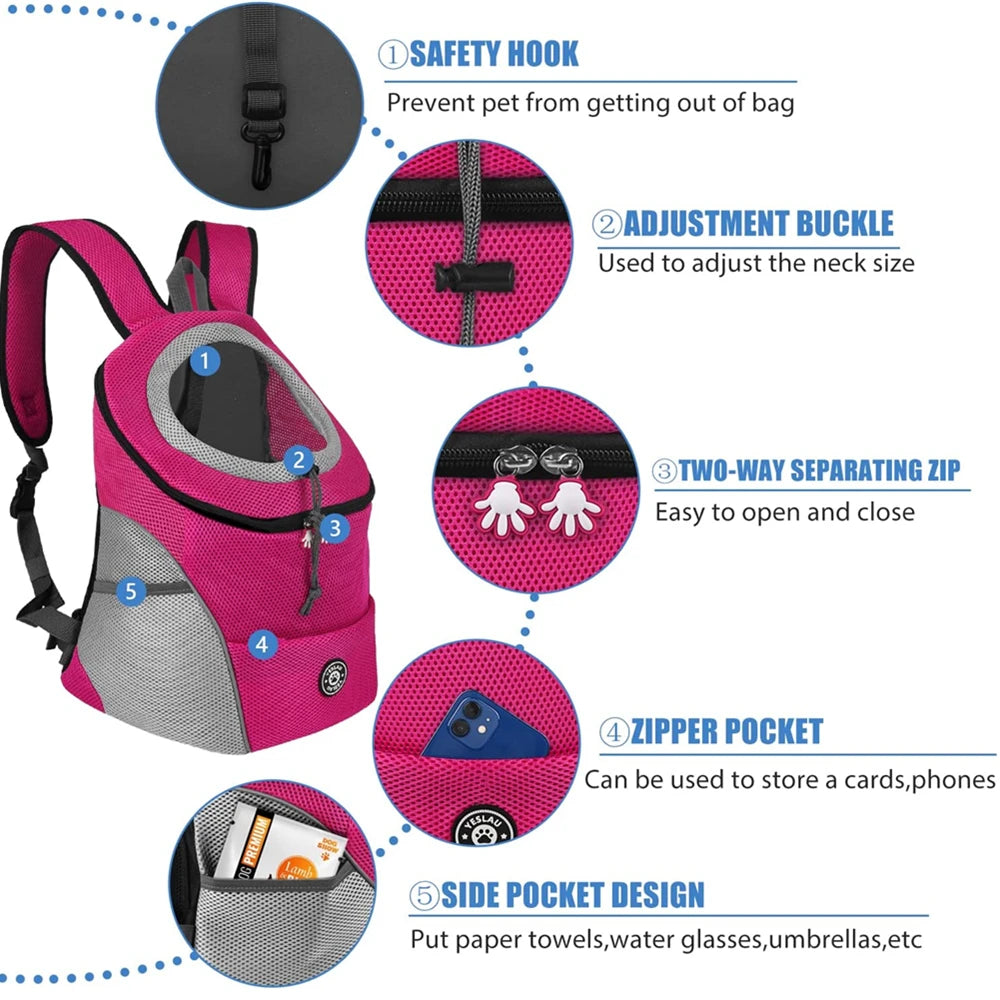 Reflective Front Pack Pet Carrier - product detail view