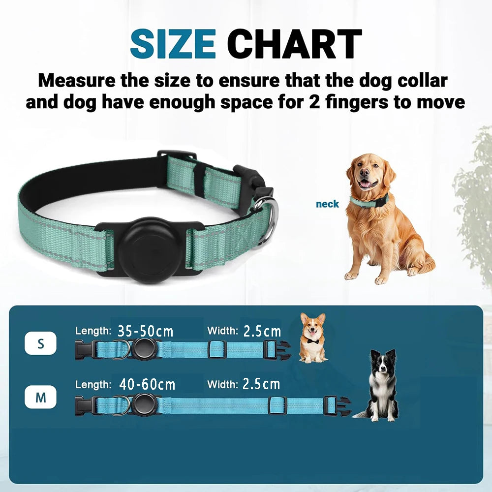 AirTag Compatible Dog Collar - product detail view