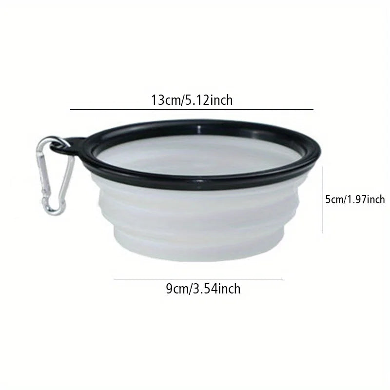 Folding Travel Bowl for Dogs – Portable Silicone Bowl