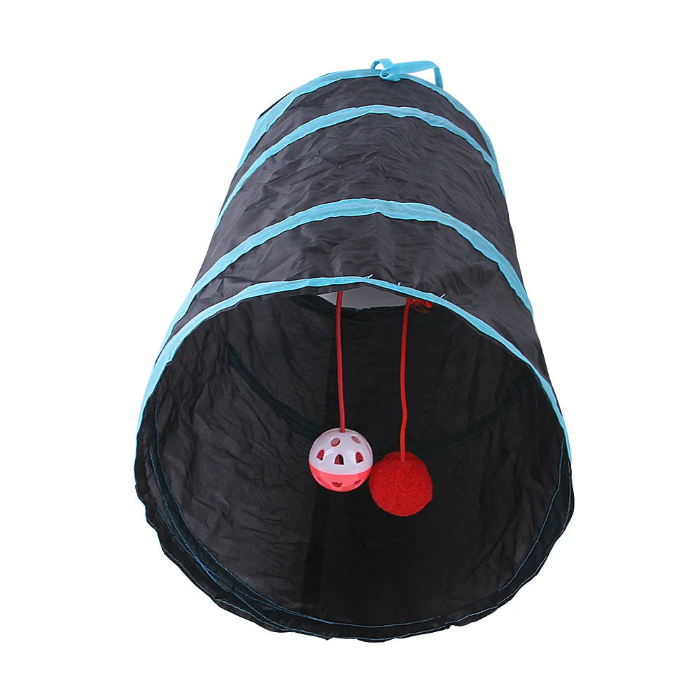 Foldable Cat Play Tunnel - product detail view