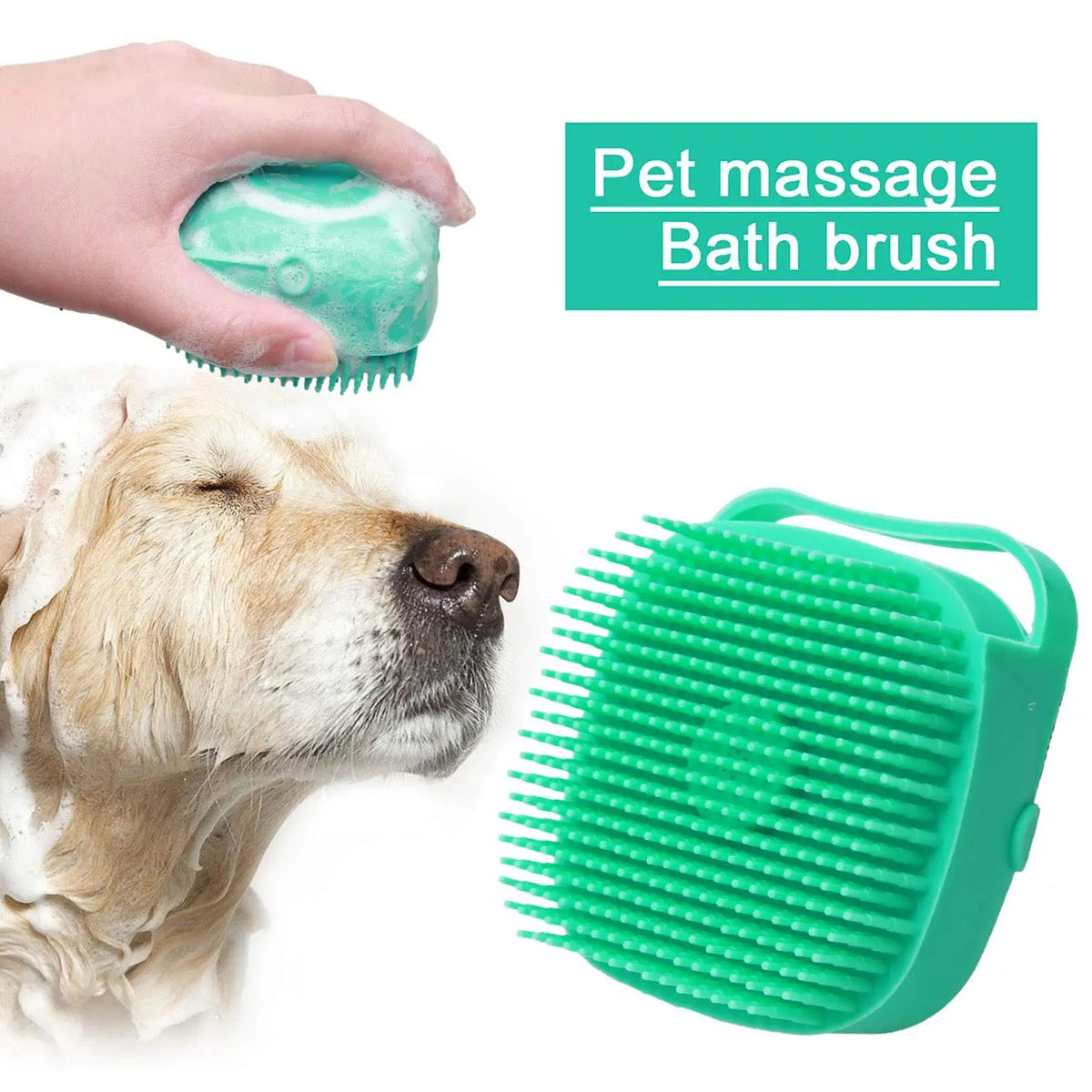 Compact Silicone Shampoo Brush - product detail view