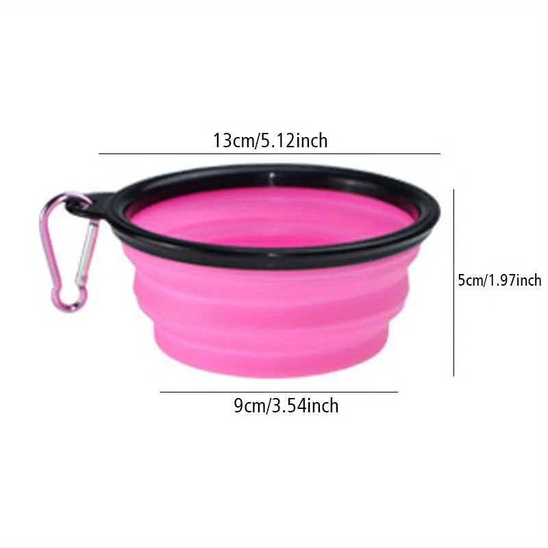 Folding Travel Bowl for Dogs – Portable Silicone Bowl