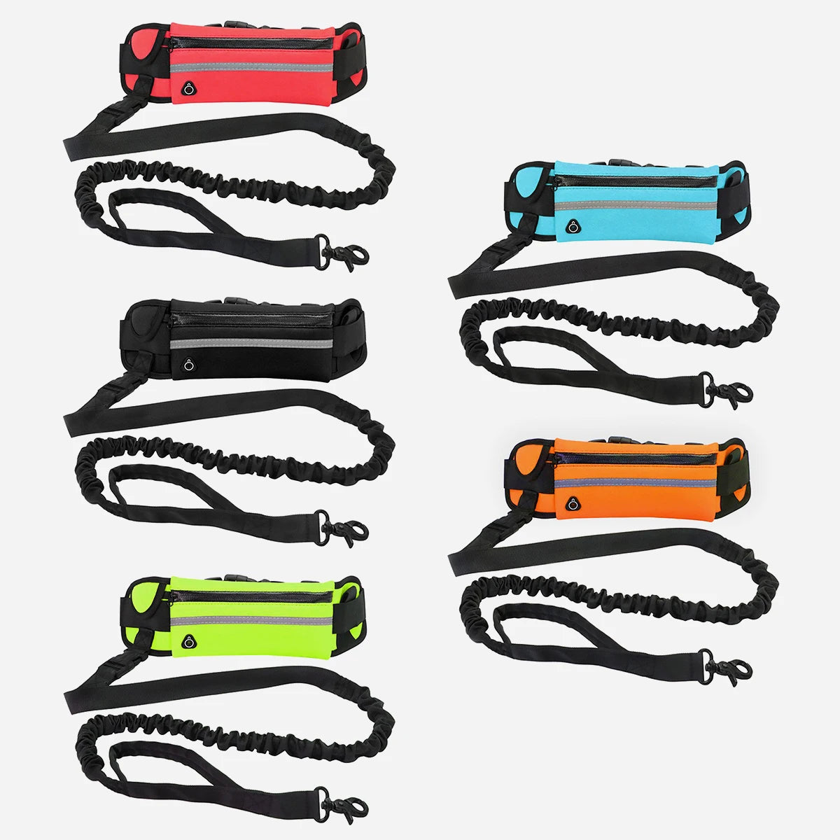 Hands-Free Running Leash with Waist Bag - product detail view