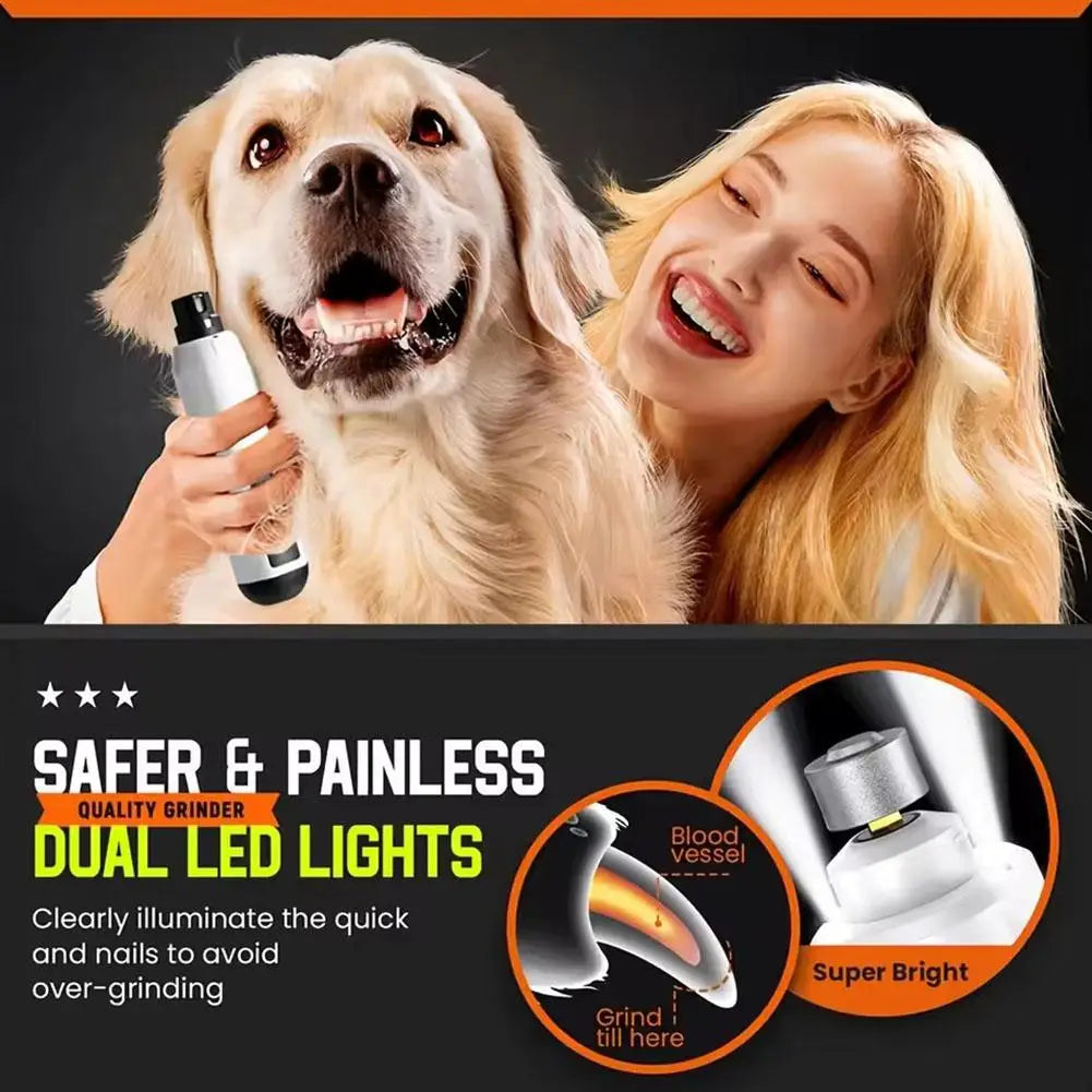 5-Speed Electric Nail Grinder for Dogs & Cats – Low Noise