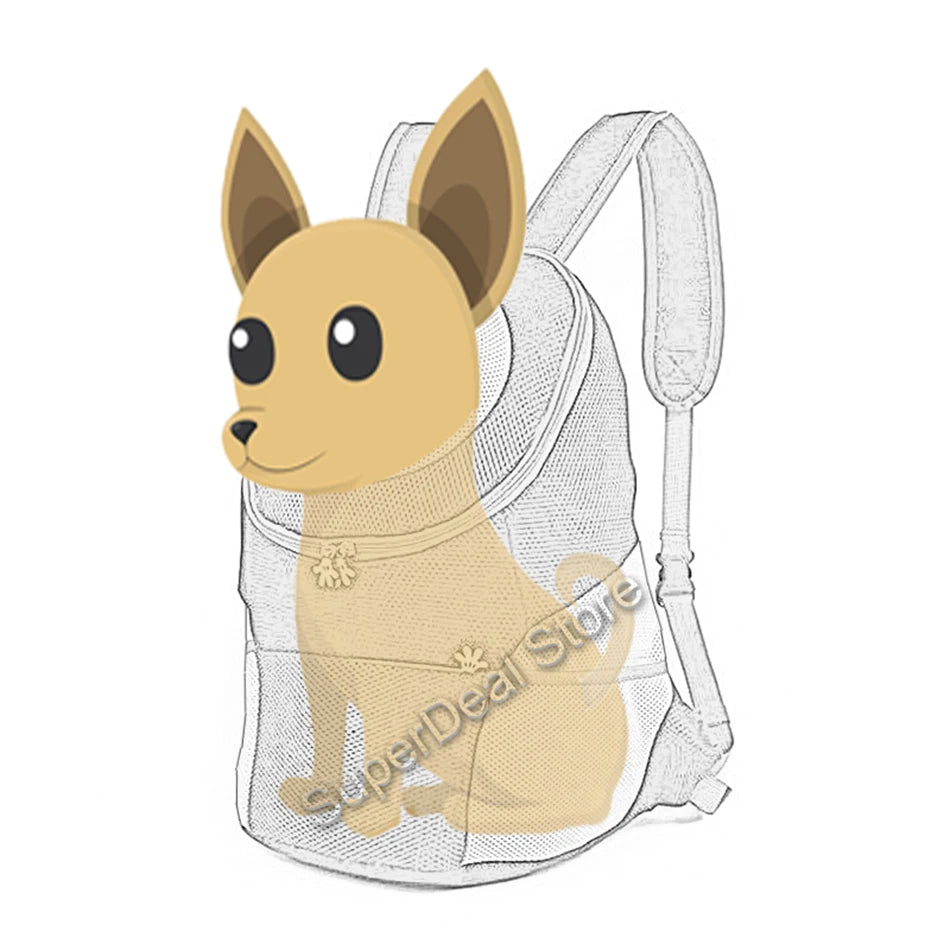 Reflective Front Pack Pet Carrier for Hiking & Outdoors
