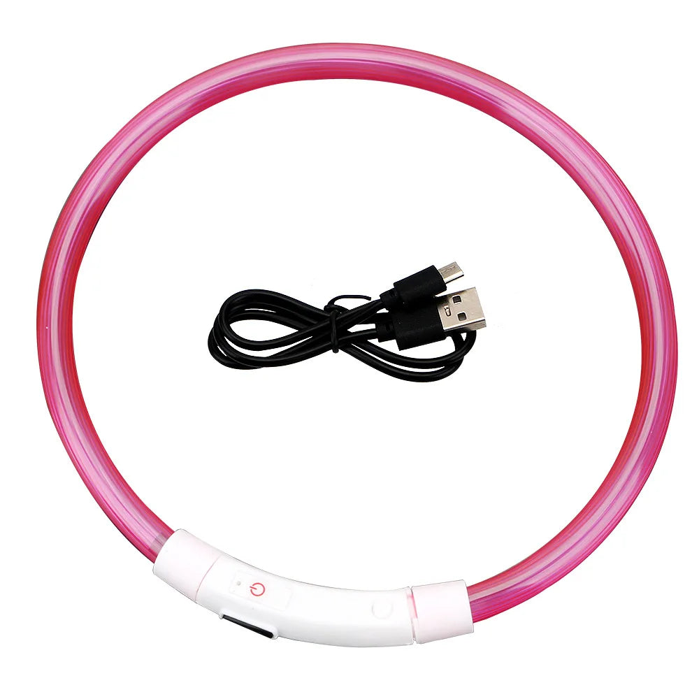 USB Rechargeable LED Glow Dog Collar