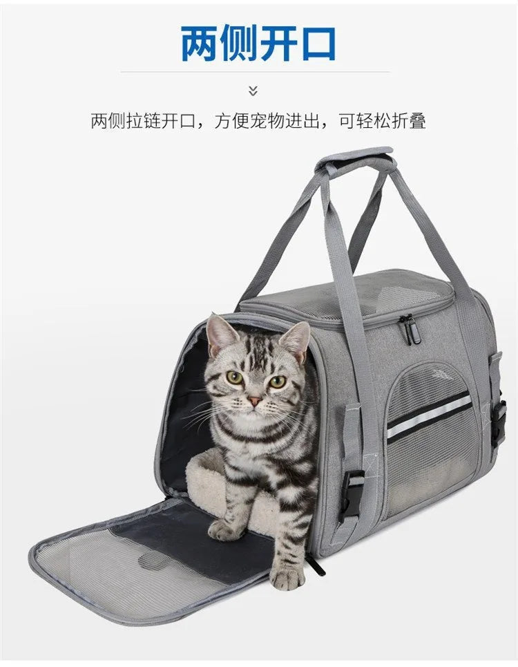 Airline-Approved Soft Pet Carrier Bag with Cushion
