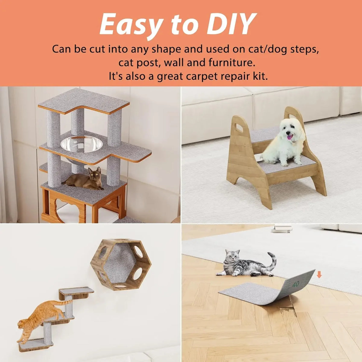 Self-Adhesive Cat Scratching Mat - product detail view