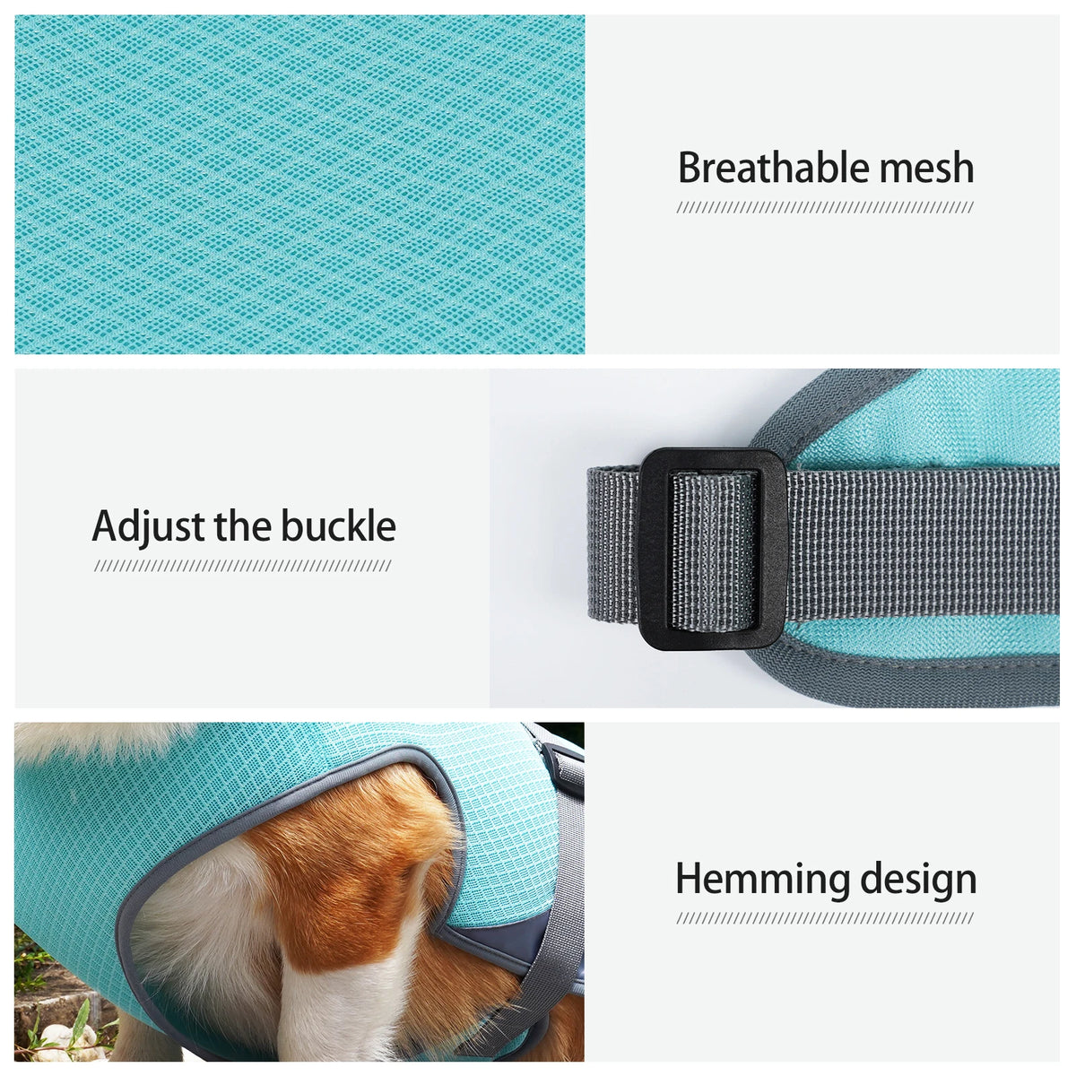 Breathable Cooling Vest for Dogs - product detail view