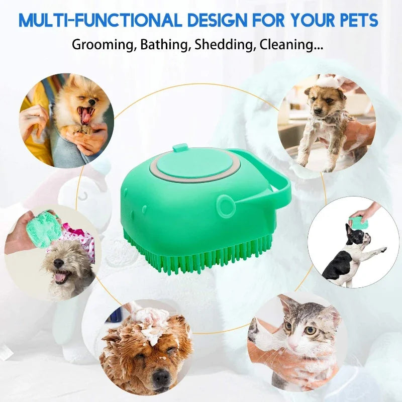 Compact Silicone Shampoo Brush - product detail view