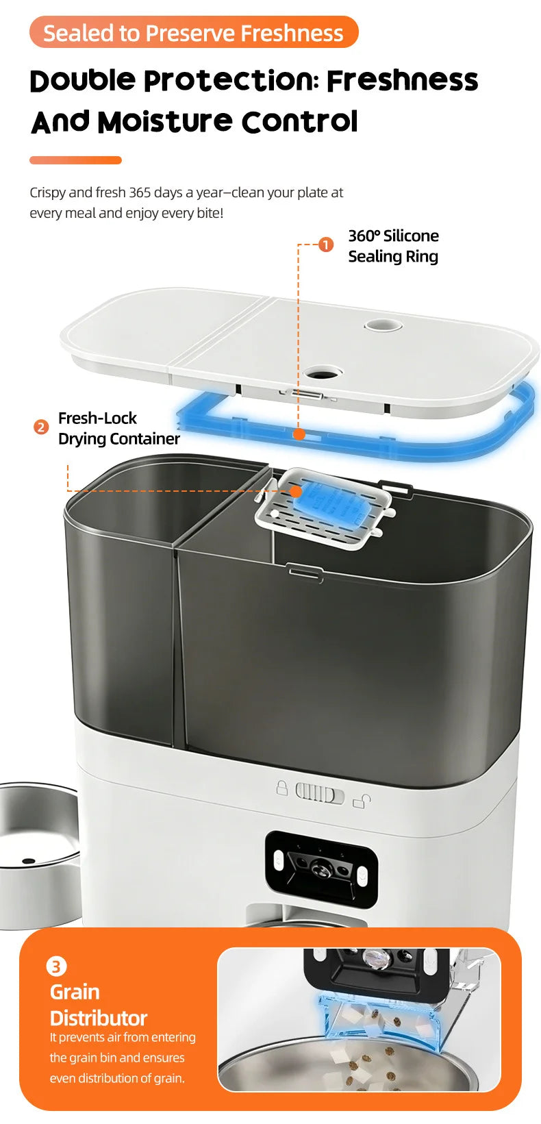 WiFi Automatic Pet Feeder with Camera – Smart Food & Water Dispenser