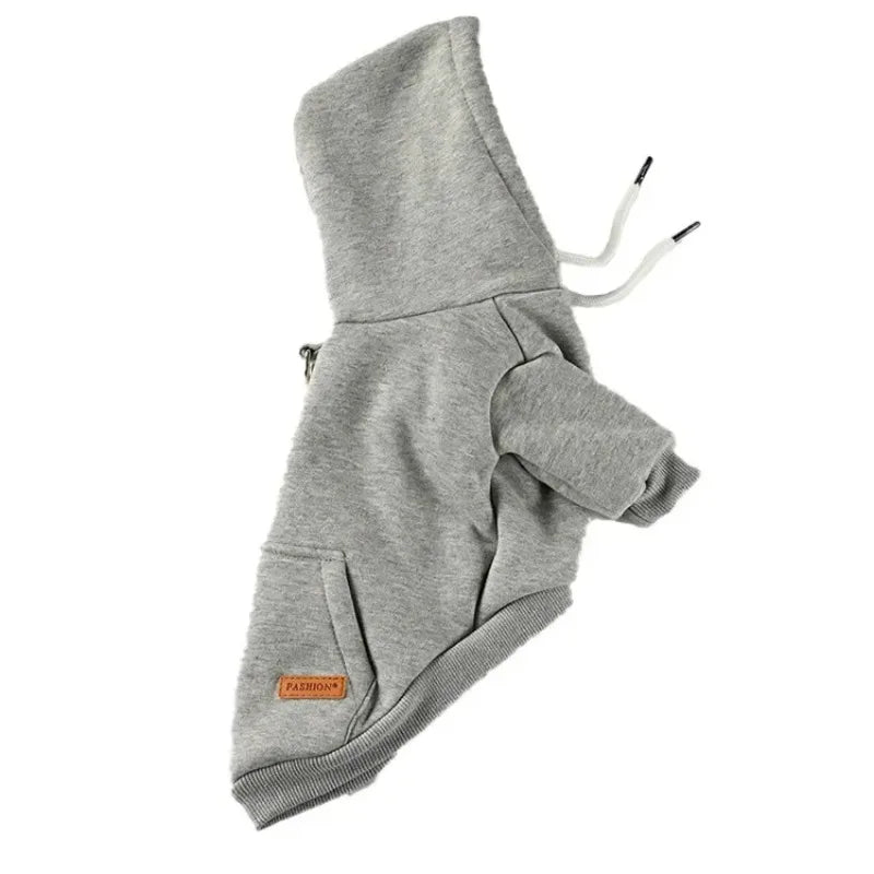 Fleece Dog Hoodie Outdoor Sweatshirt - product detail view