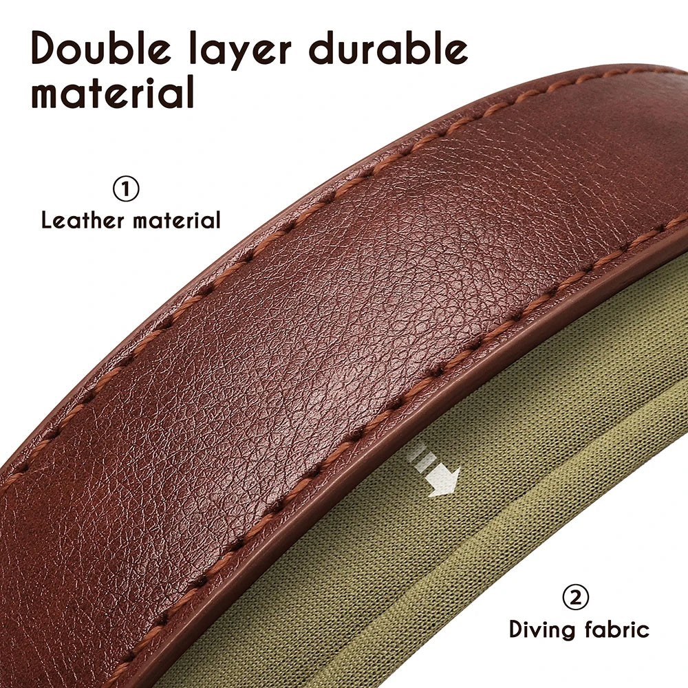 Personalized PU Leather ID Collar for Dogs