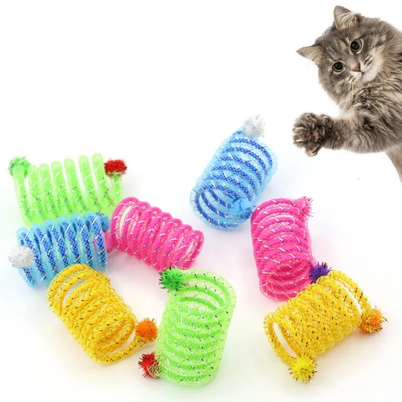 Elastic Spring Cat Toy - product detail view