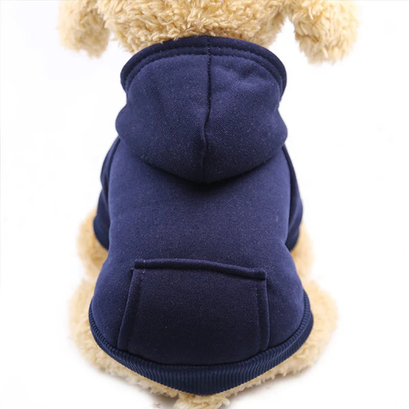 Cotton Hoodie & Overalls Set for Dogs - product detail view