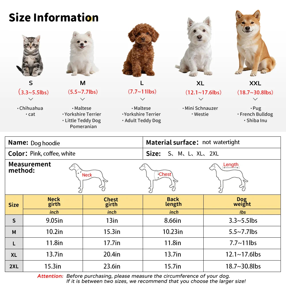 Winter Dog Hoodie Coat - small dog wearing cozy winter coat