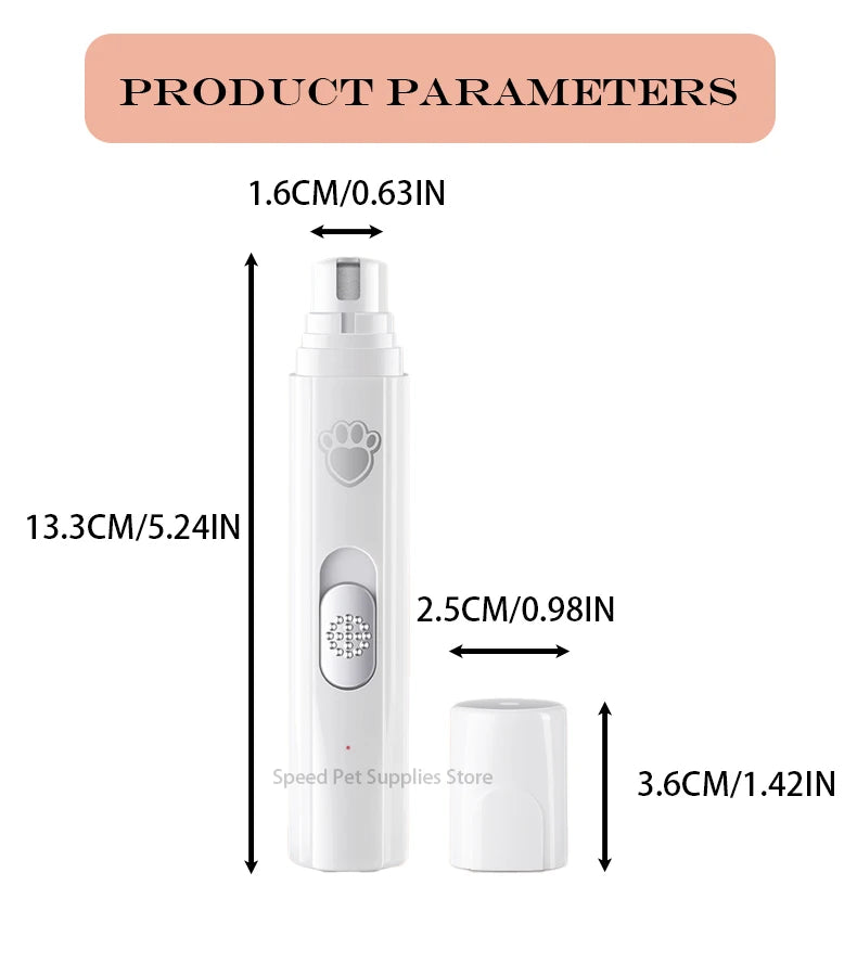 Painless Electric Dog Nail Grinder - product detail view