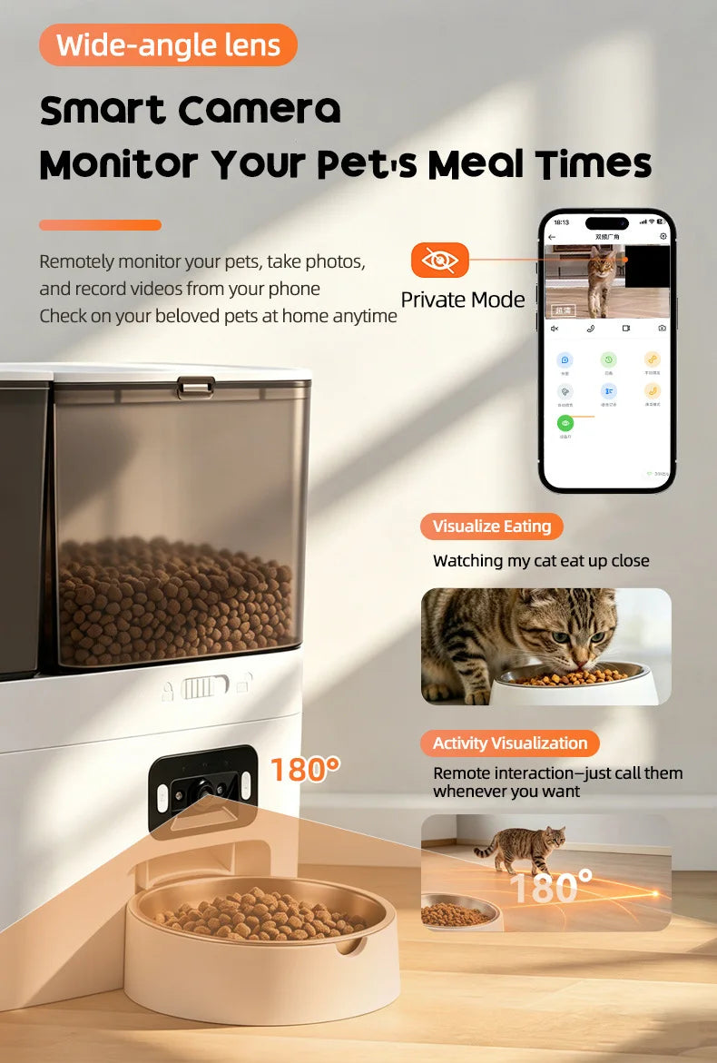 WiFi Automatic Pet Feeder with Camera - product detail view