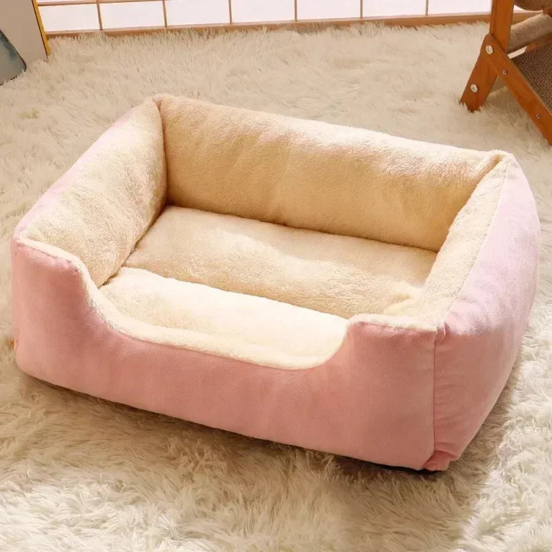 Cozy Round Pet Bed for Cats & Small Dogs