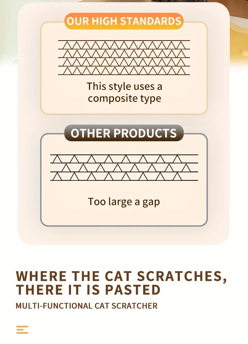 Wall-Mounted Cat Scratching Mat - product detail view