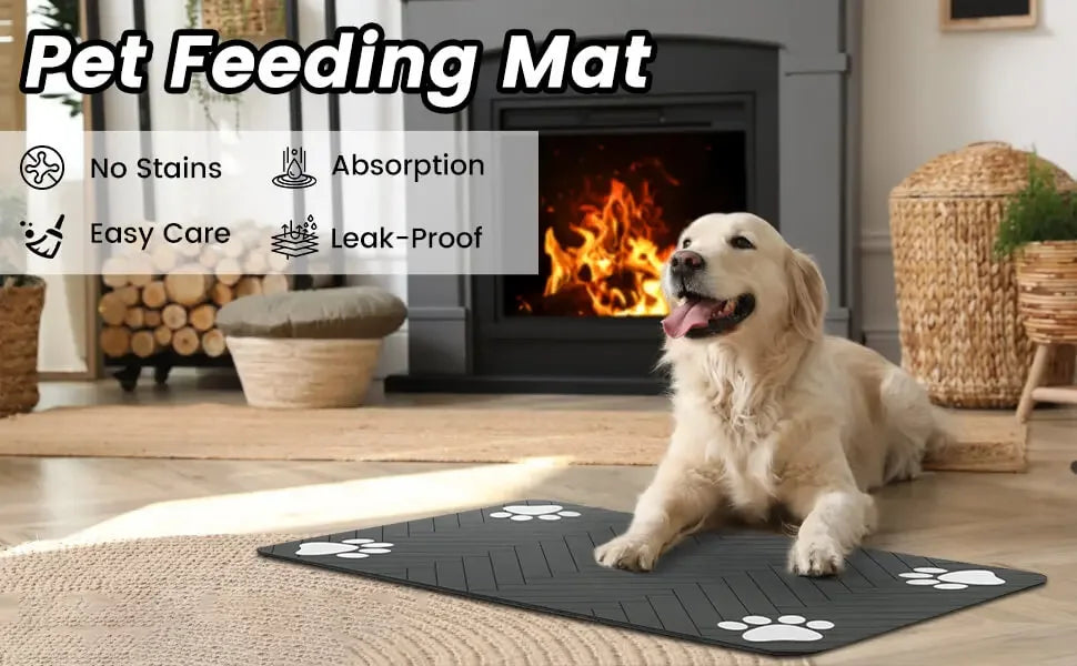 Absorbent Waterproof Feeding Mat - product detail view
