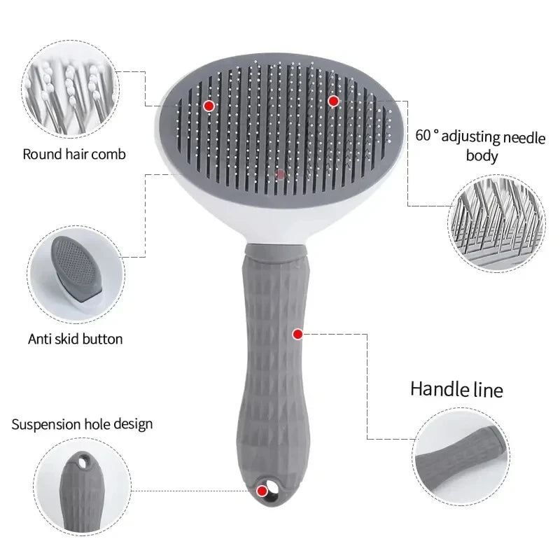 Self-Cleaning Deshedding Brush - product detail view